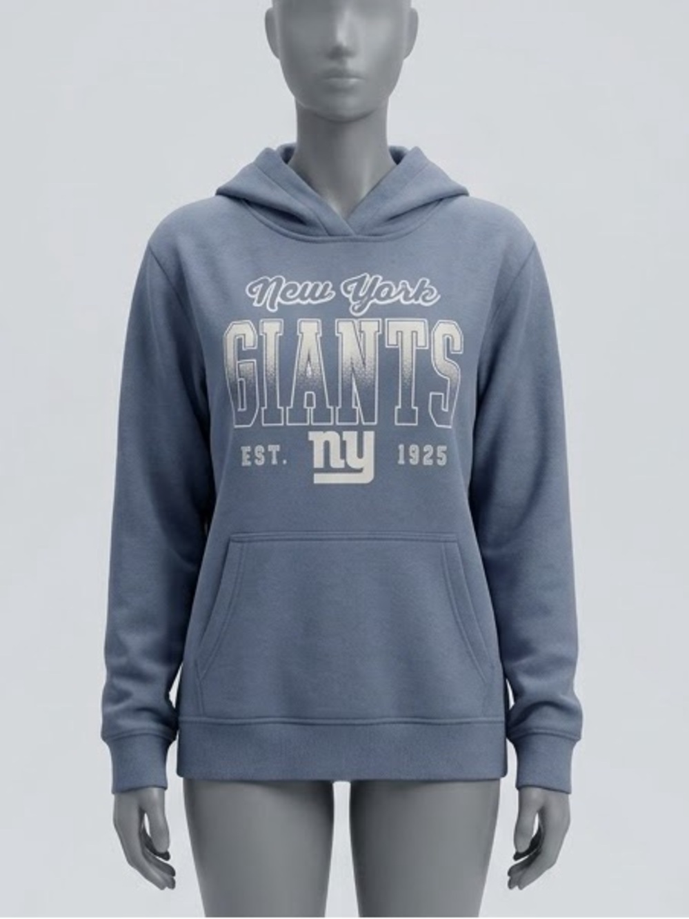 NWOT New York Giants Youth Pullover Hoodie in Slate Blue